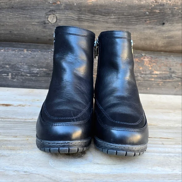 ✨️Blondo NEW Alessa Black Leather, Aqua Protect, Insulated Winter Bootie. 9WW - Picture 8 of 15